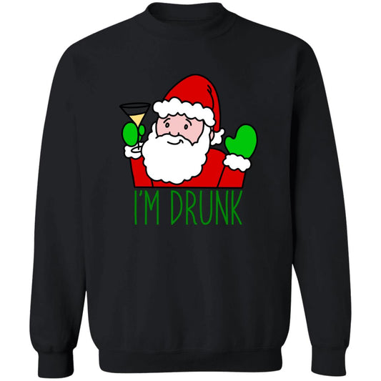 Drunk Santa Funny Christmas Crewneck Sweatshirt