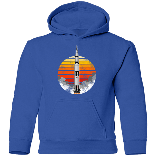 Youth Space USA Sun Rocket Ship Launch Pullover Hoodie