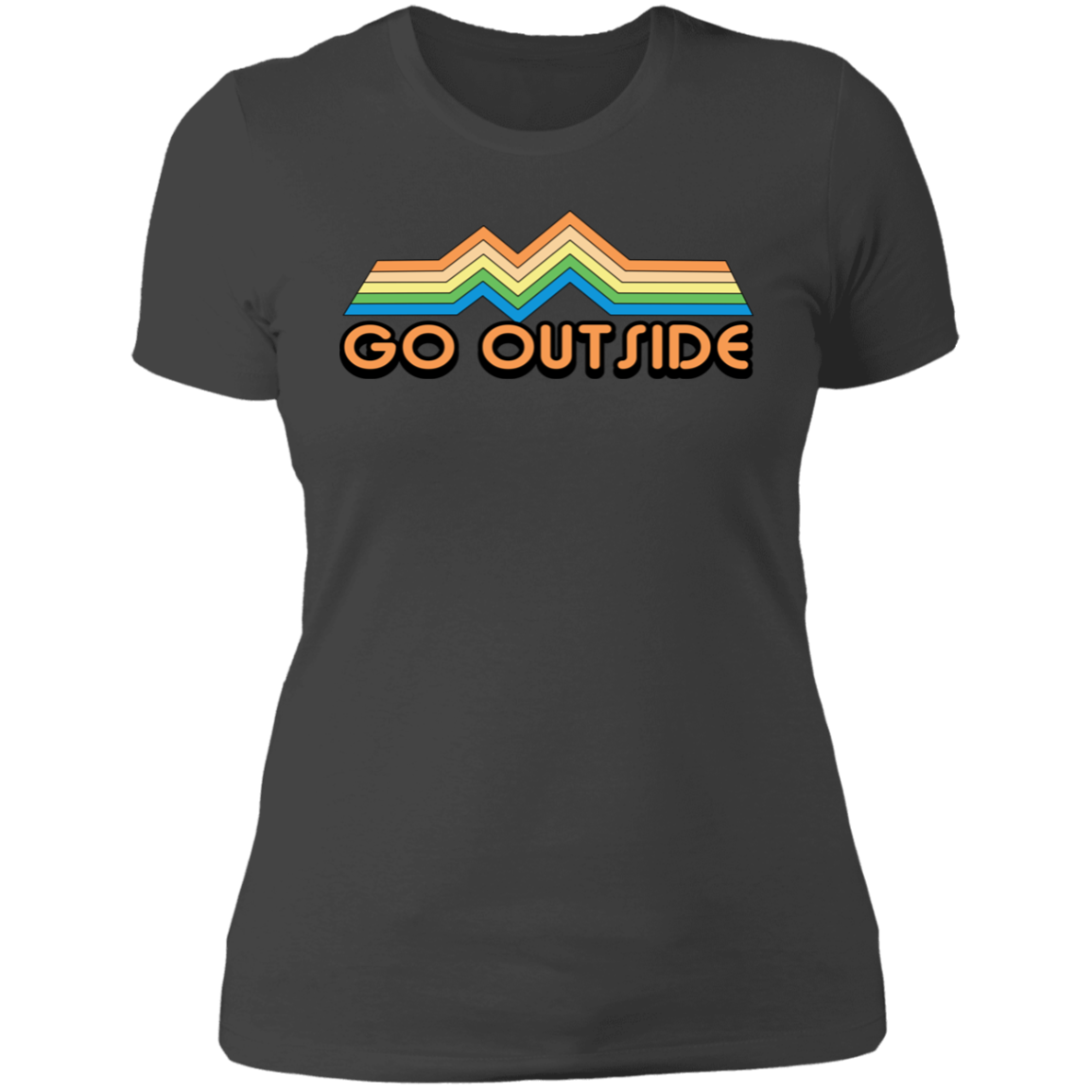 Go Outside Camping Nature Bright Women's T-Shirt