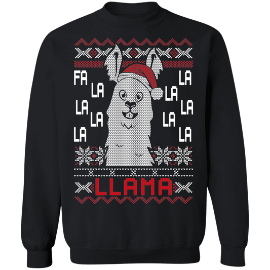 Fa La La LLama Christmas Party Ugly Sweater Crewneck Sweatshirt