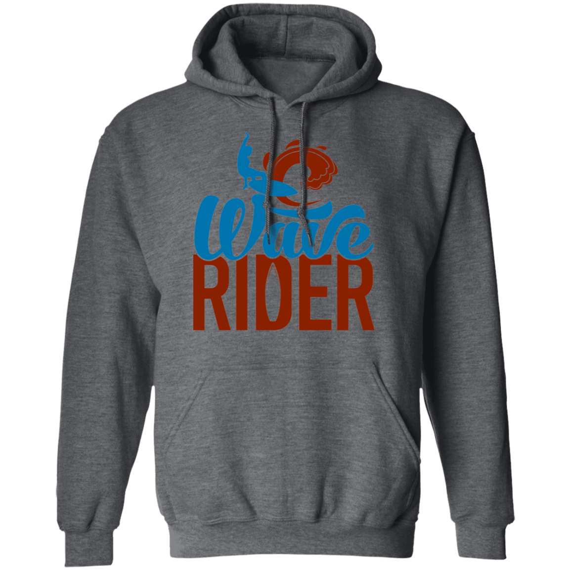 Wave Rider Surfer Surfing Beach Pullover Hoodie