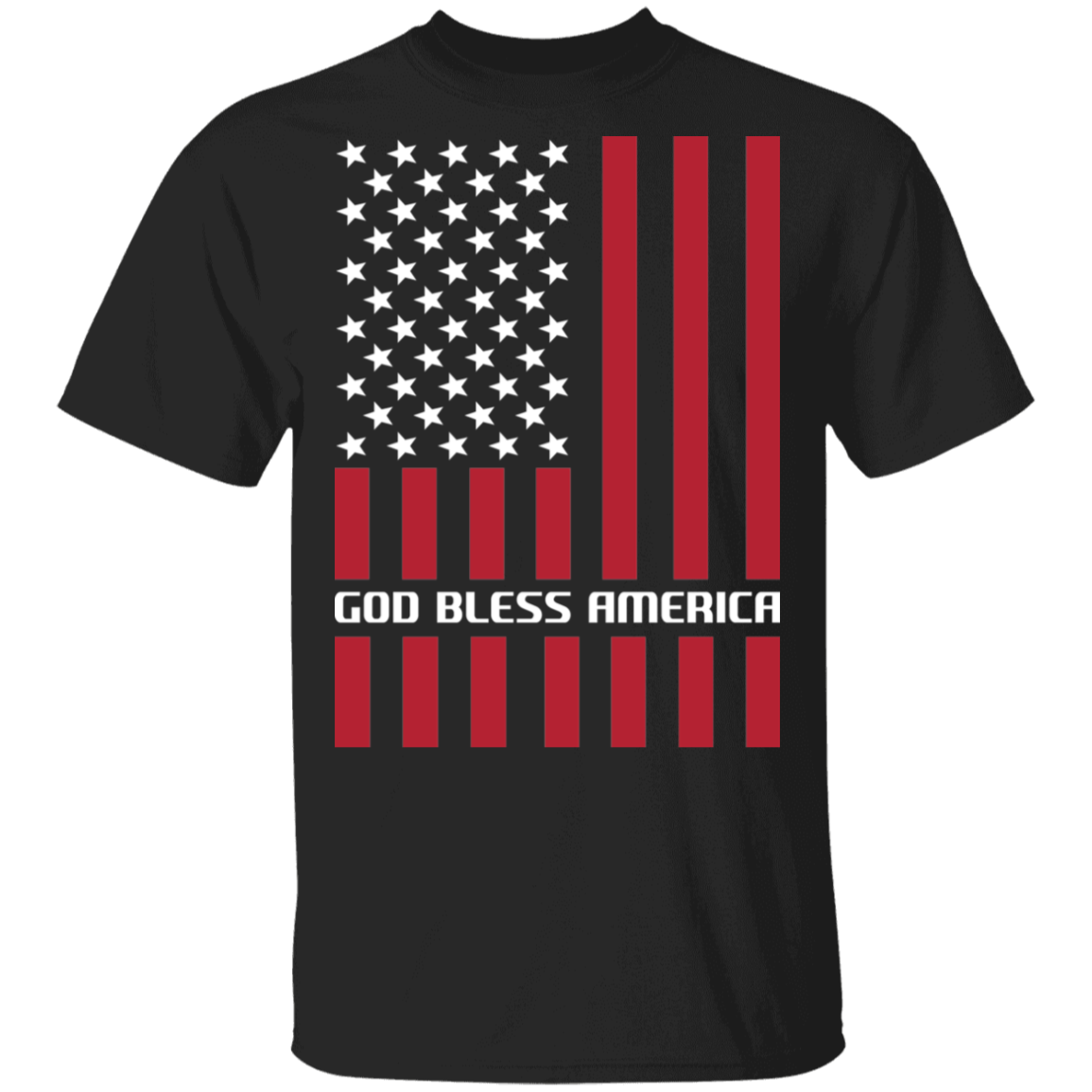 God Bless America American Flag USA T-Shirt