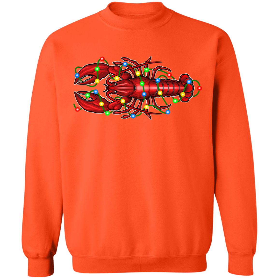 Lobster Merry Christmas Saltwater Crewneck Sweatshirt