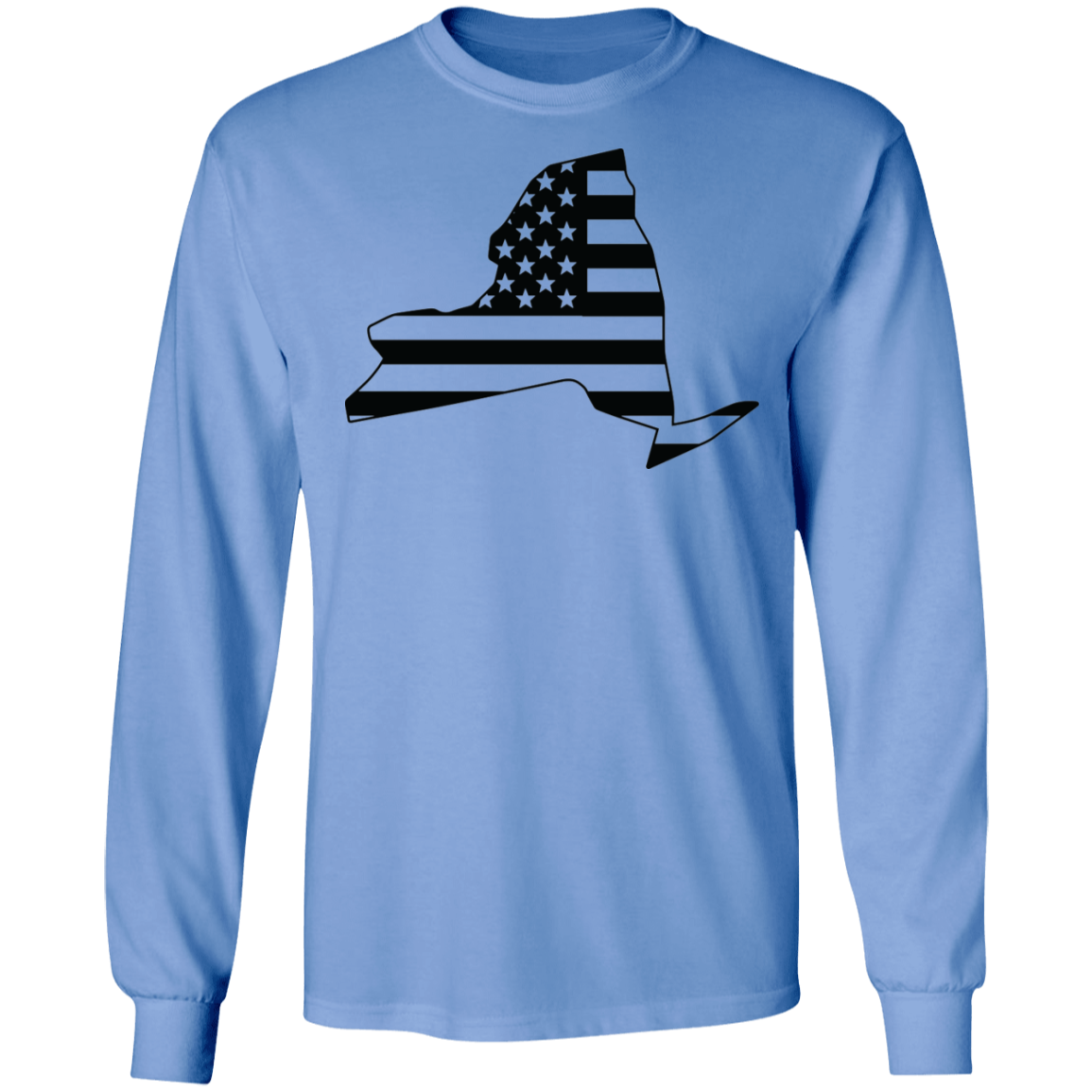 New York American Flag State Long Sleeve T-Shirt