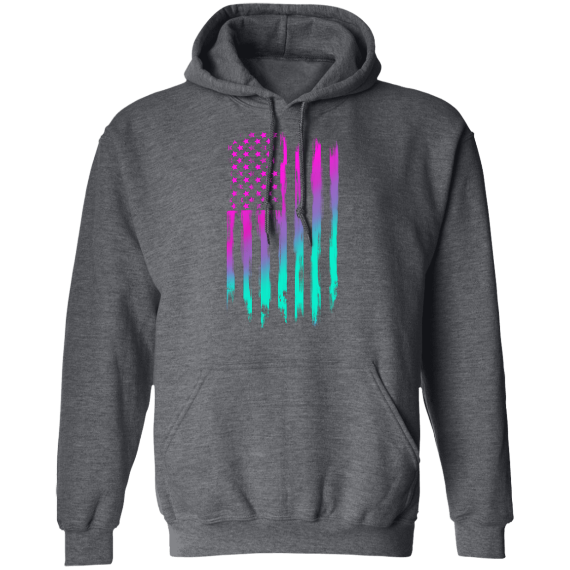 American Flag 80's RetroPullover Hoodie
