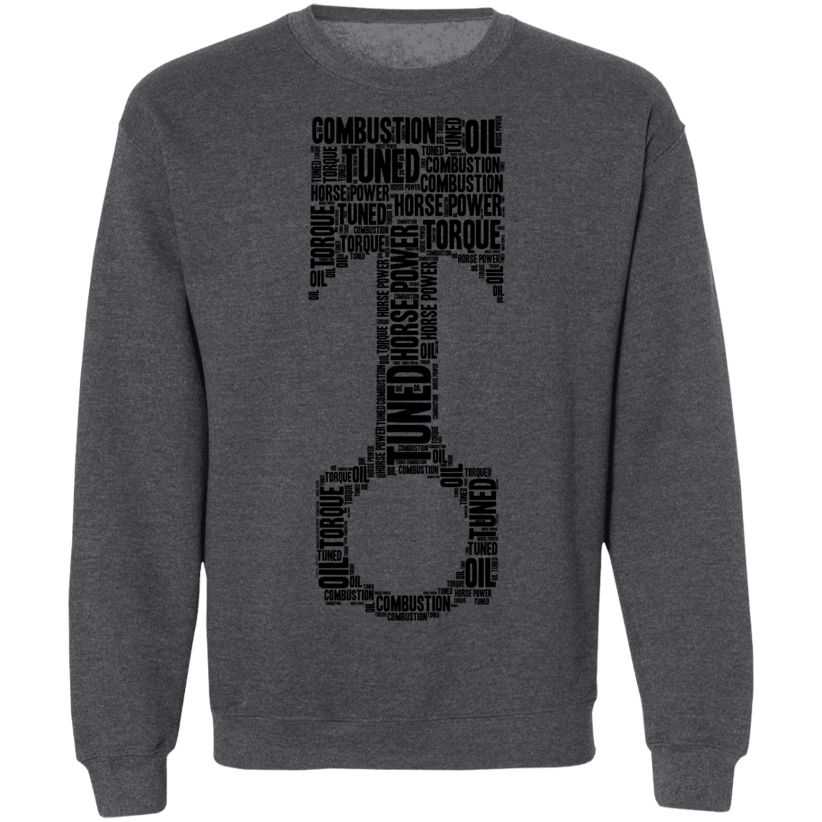 Word Piston Word Piston HP Boost Tuned Combustion Crewneck Sweatshirt