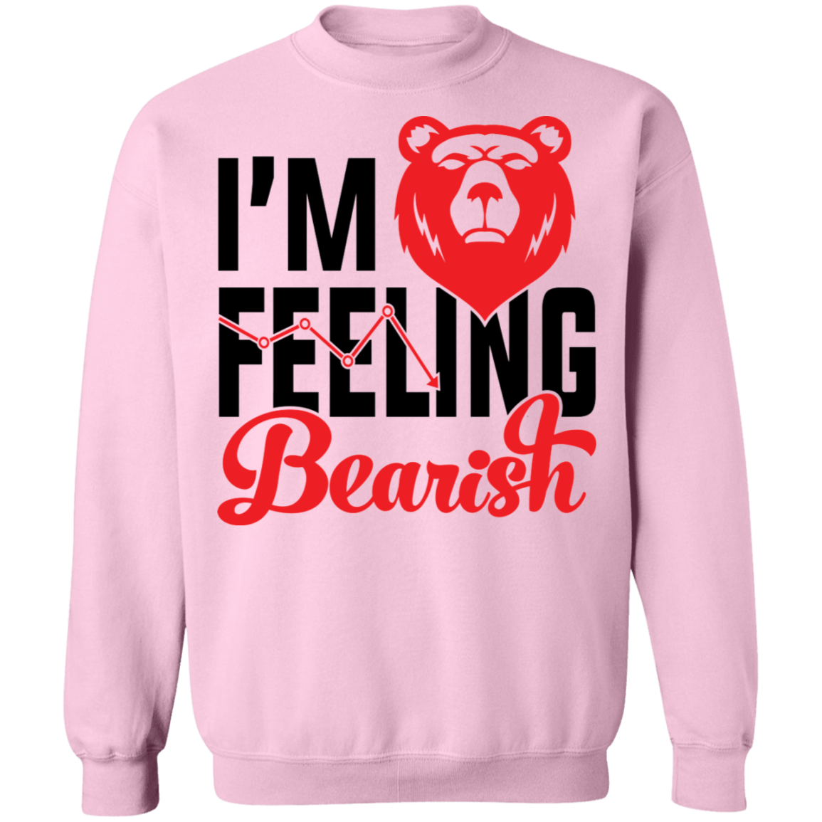 I'm Feeling Bearish Stocks Technical Analysis Crewneck Sweatshirt