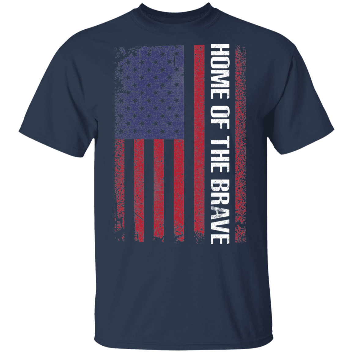 Home Of The Brave American Flag USA T-Shirt
