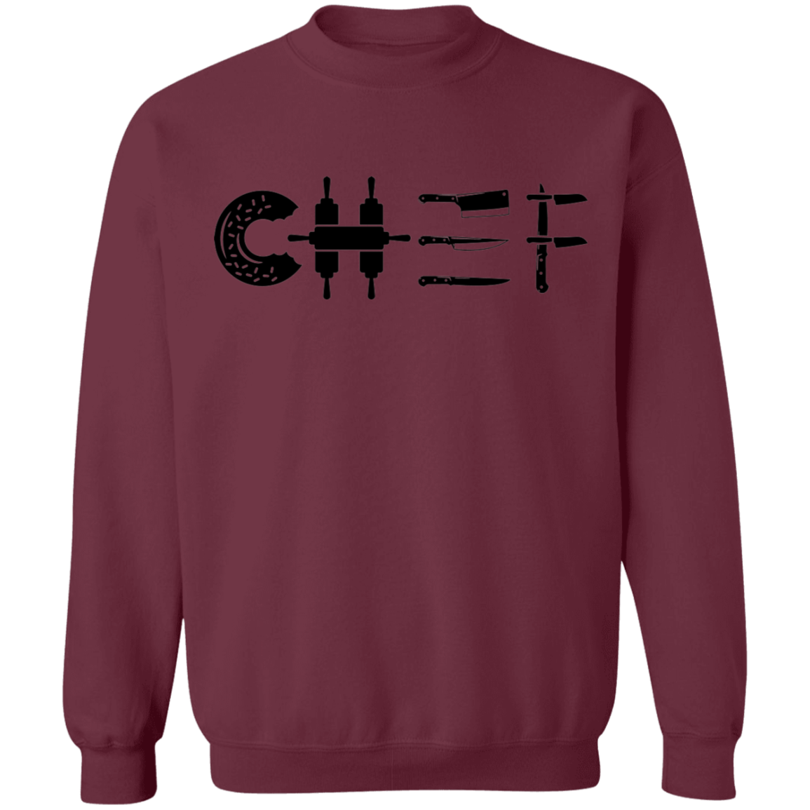 Chef Cooking Knife Crewneck Sweatshirt