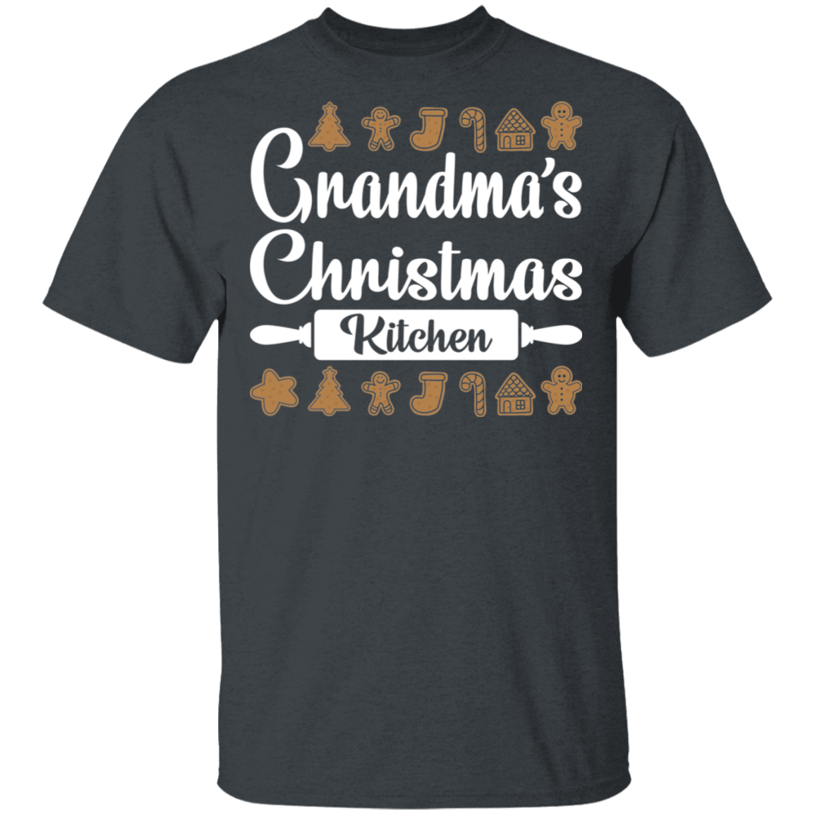 Grandma's Christmas Kitchen Gingerbread Cookies Ugly Christmas T-Shirt