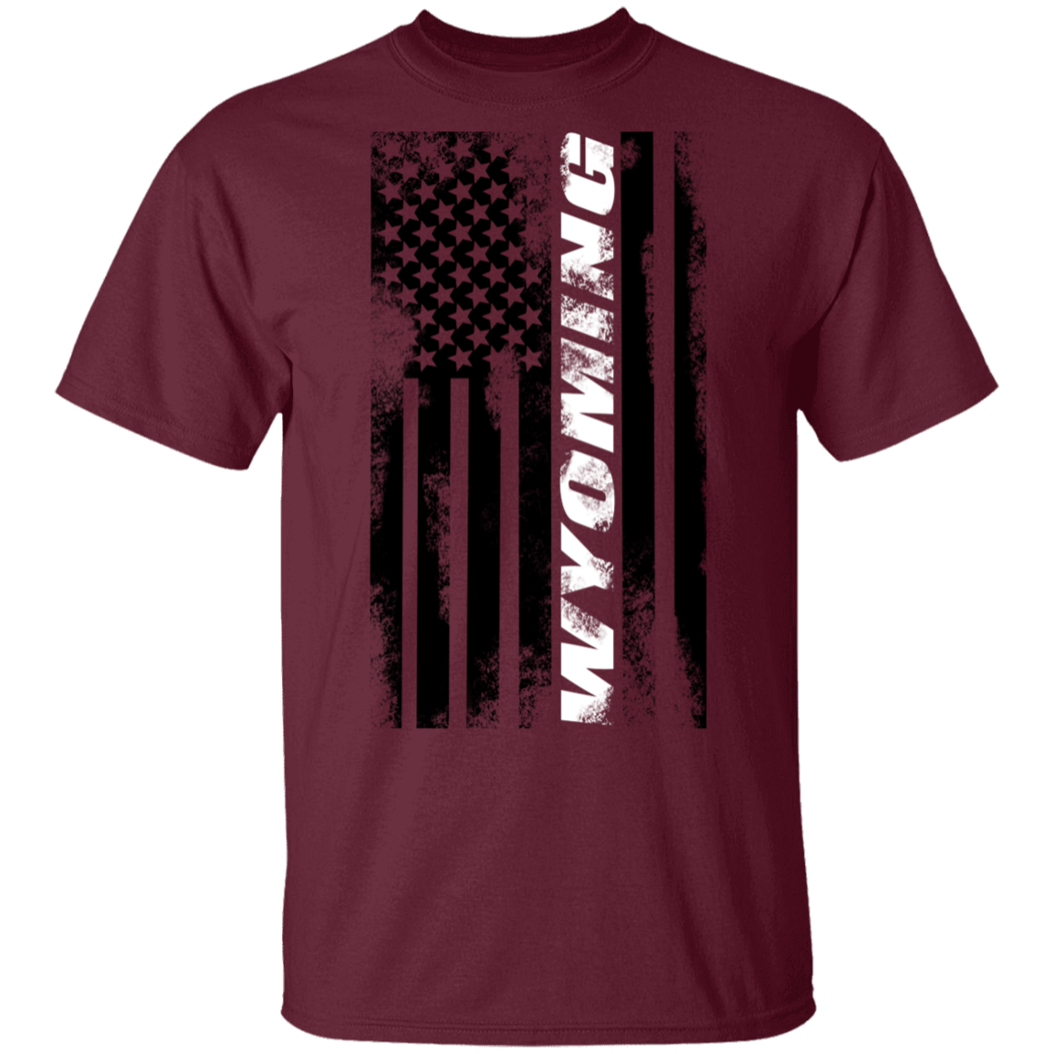 Wyoming American Flag T-Shirt