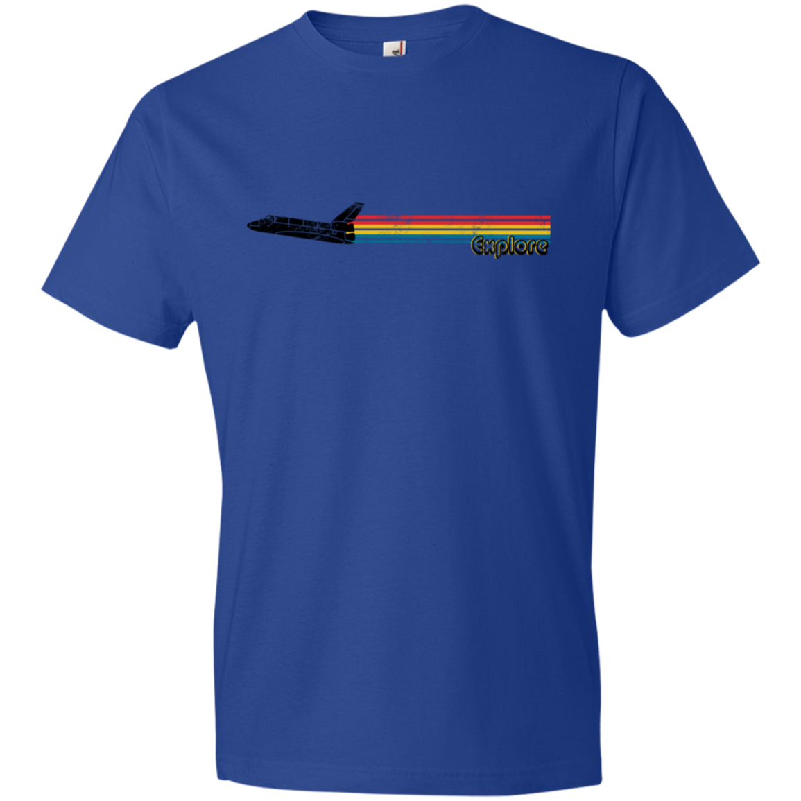 Youth Space Rocket Ship Explorer Lightweight T-Shirt
