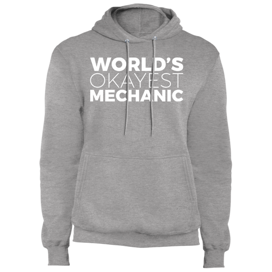World's Okayest Mechanic Automotive Pullover Hoodie