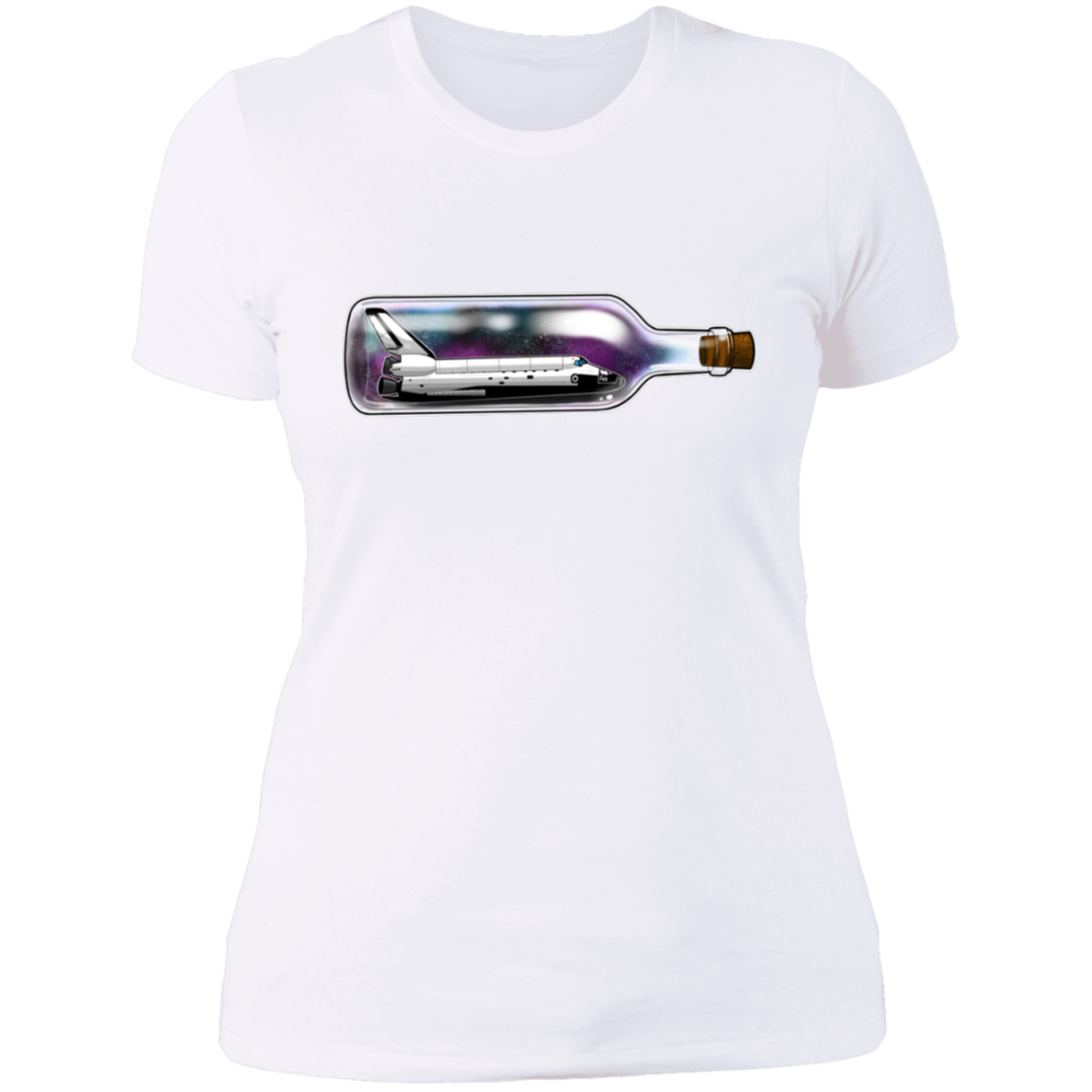 Spacecraft in a Bottle Spaceship Women's T-Shirt