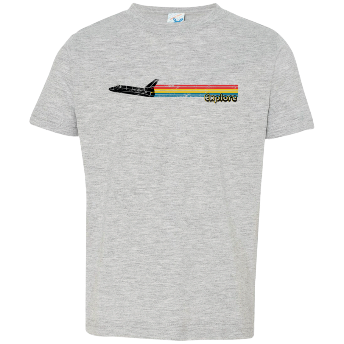 Toddler Space Rocket Ship Explorer Jersey T-Shirt