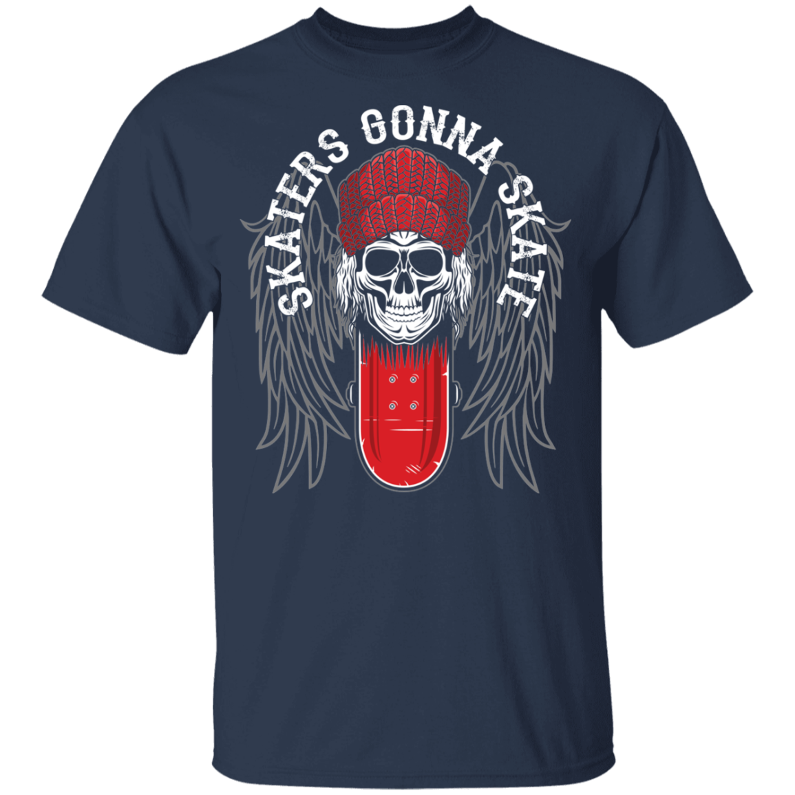 Skaters Gonna Skate Skateboarding Skull Youth T-Shirt