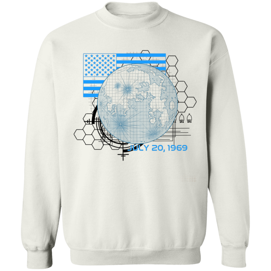American 1969 Moon Landing Armstrong Crewneck Sweatshirt