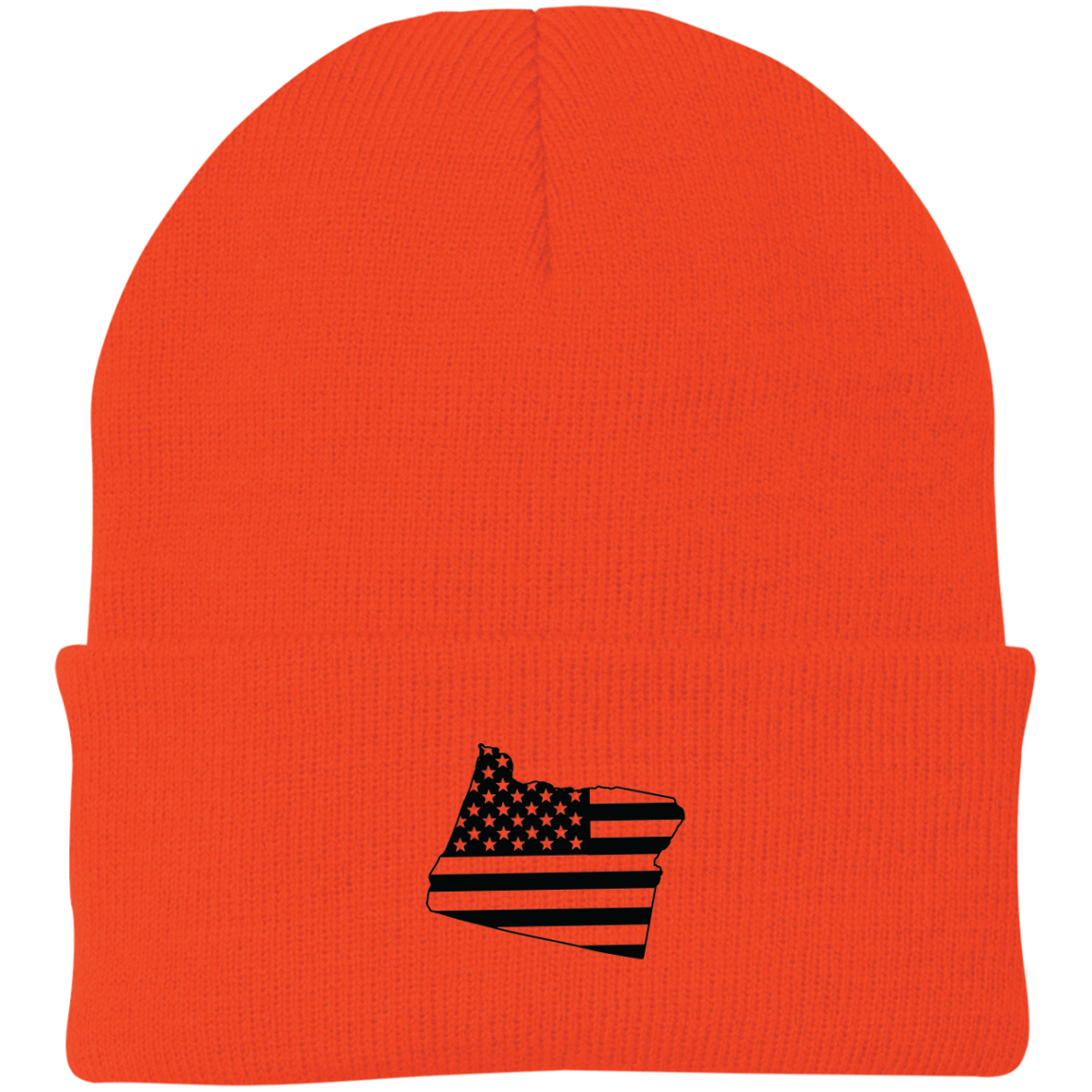 Oregon State American Flag Beanie Cap