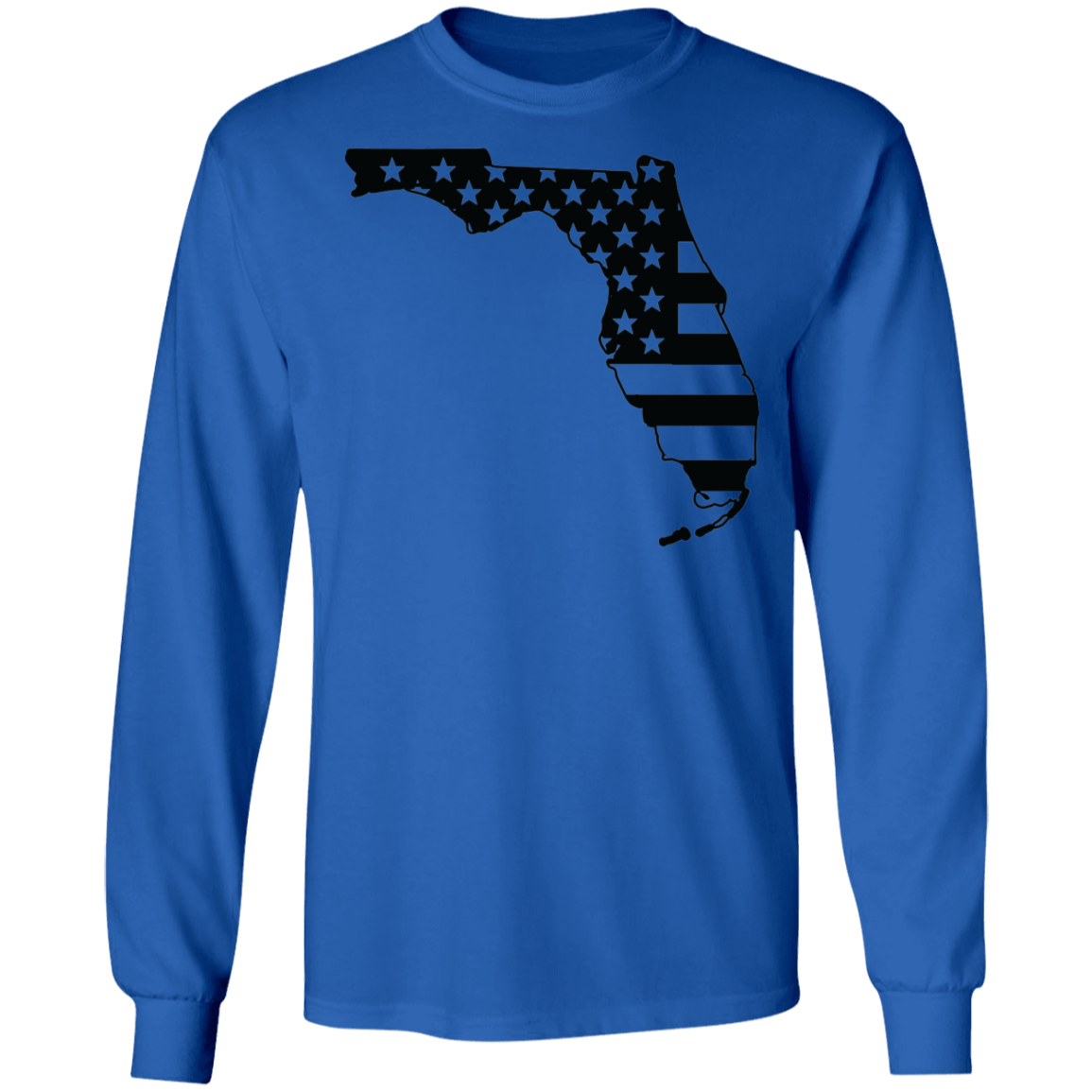 Florida American Flag State Long Sleeve T-Shirt