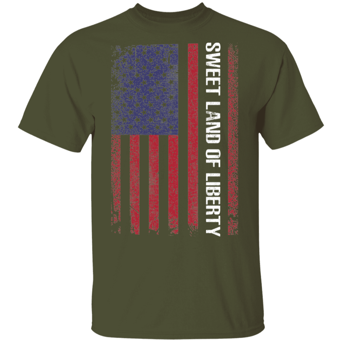 Sweet Land Of Liberty American Flag  T-Shirt
