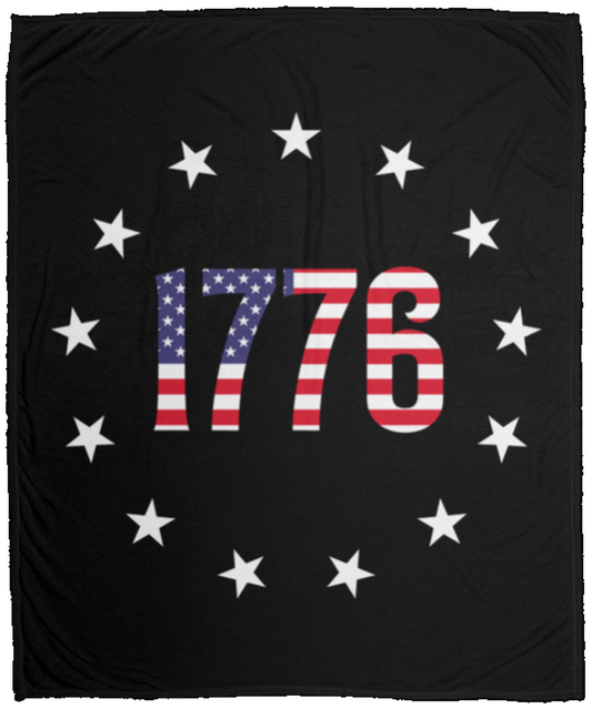 1776 Betsy Ross American Flag Fleece Blanket - 50x60