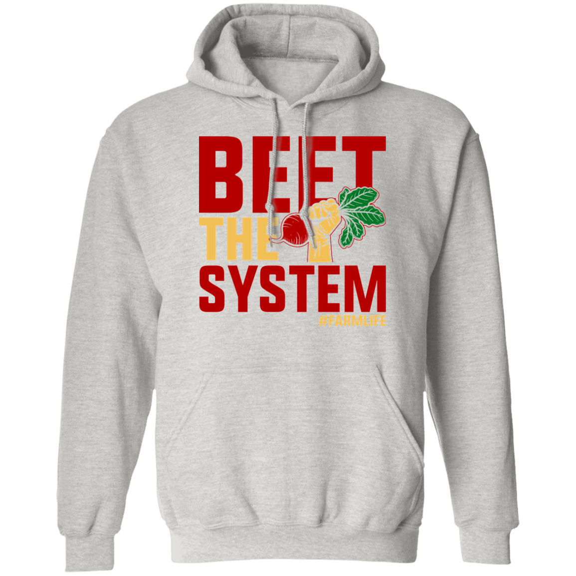 Beet The System Funny Farming Hoodie