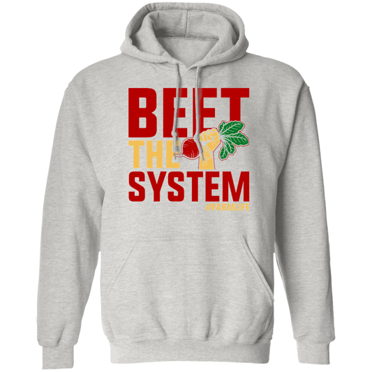 Beet The System Funny Farming Hoodie