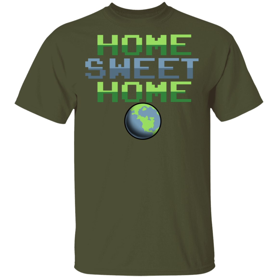 Men's Space Planet Earth Home Sweet T-Shirt