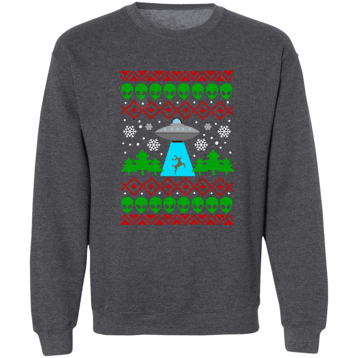 UFO Funny Christmas Crewneck Sweatshirt