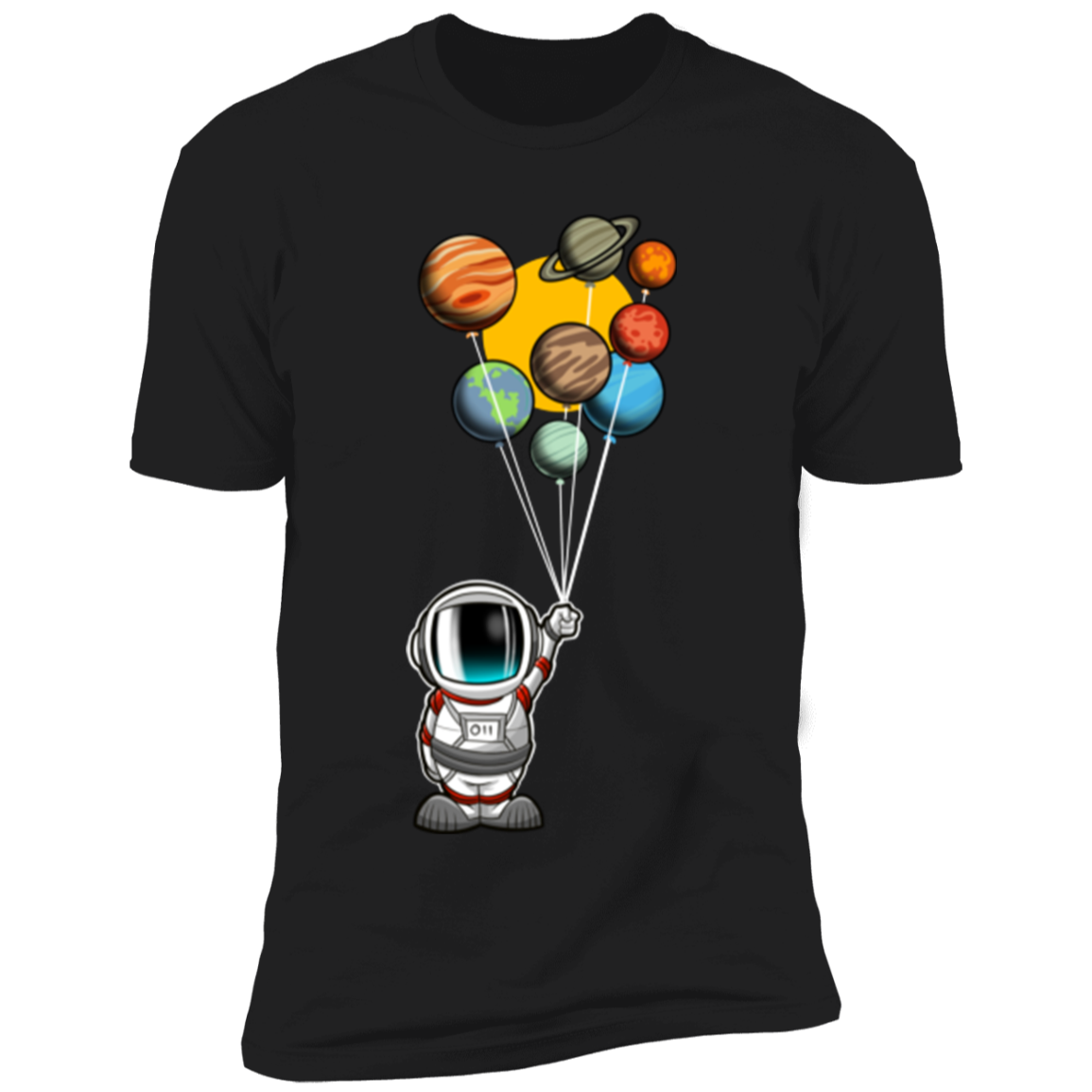 Astronaut Balloon Soft Short Sleeve T-Shirt