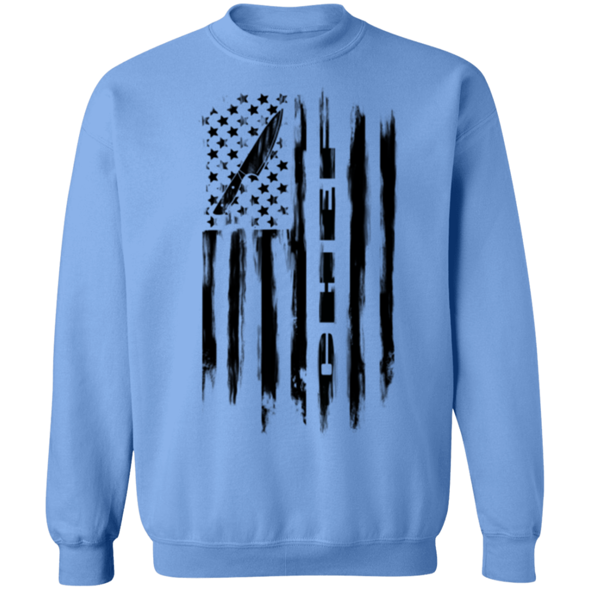 Chef Cook Culinary American Flag Crewneck Sweatshirt