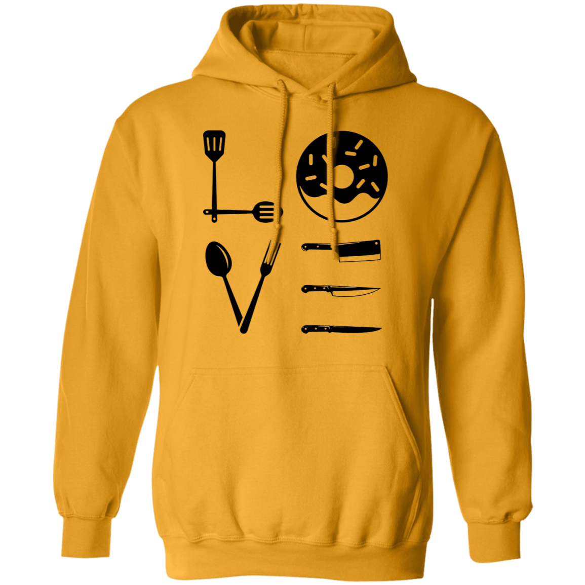 Love Food Cooking Chef Pullover Hoodie
