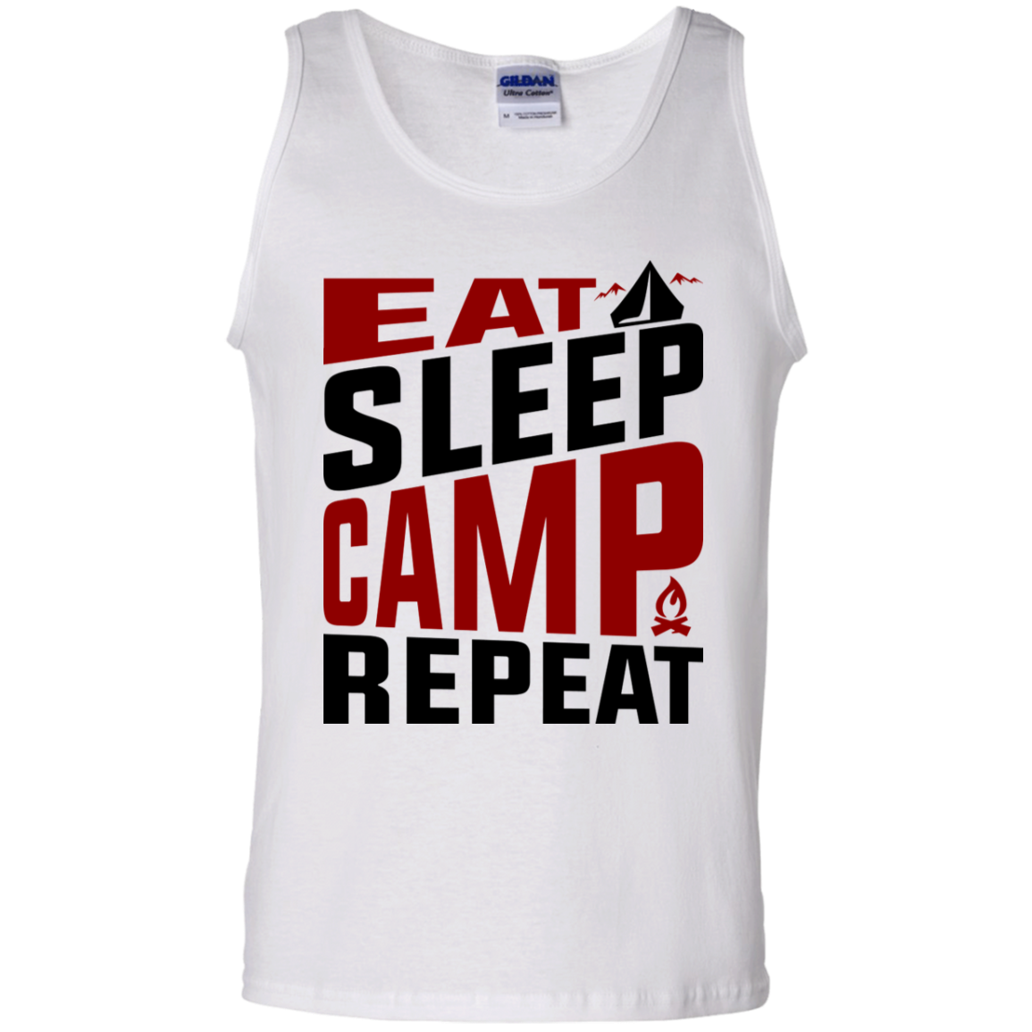 Eat Sleep Camp Repeat Camping Tank Top