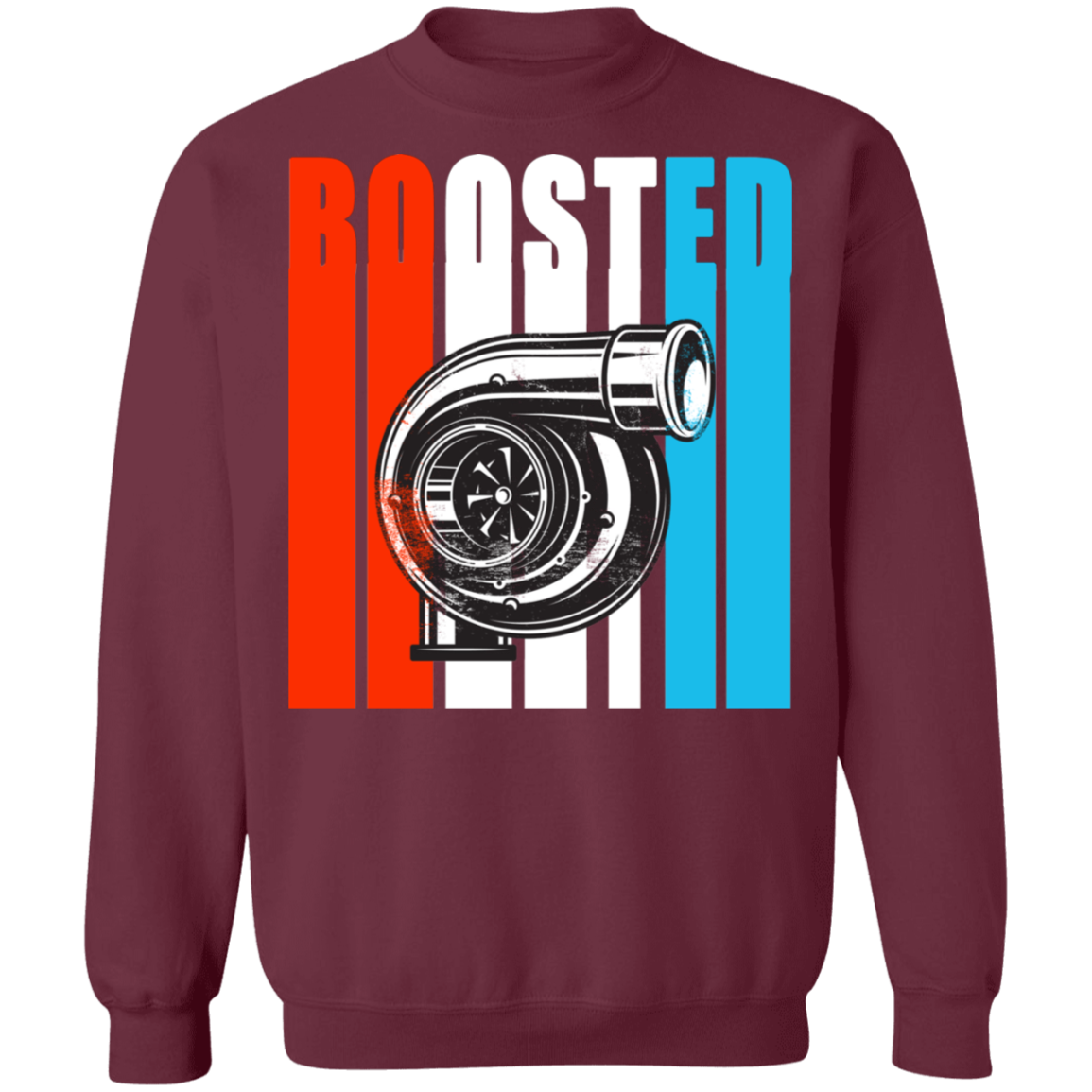 Boosted3 Boosted Turbo Racing Gapped Crewneck Sweatshirt