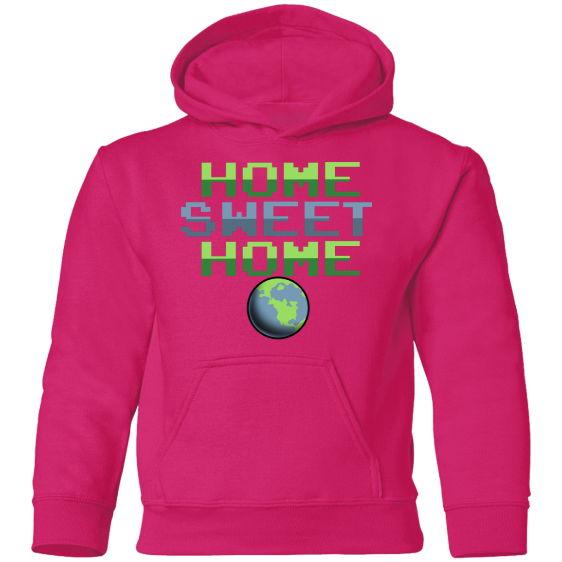 Youth Space Planet Earth Home Sweet Pullover Hoodie