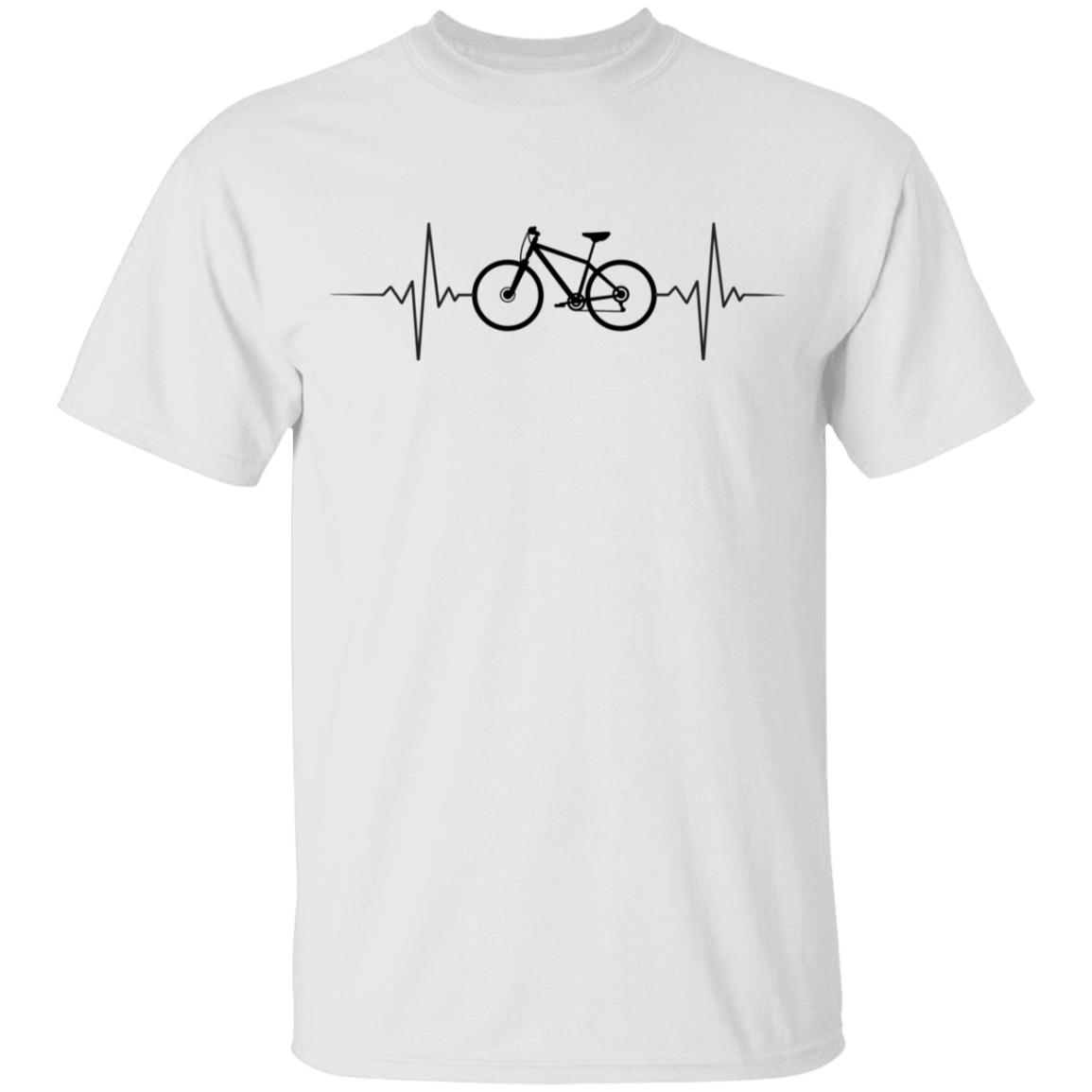 Mountain Biking Biker Heartbeat Youth T-Shirt