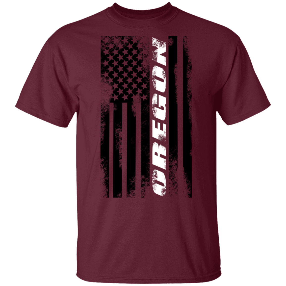 Oregon American Flag T-Shirt