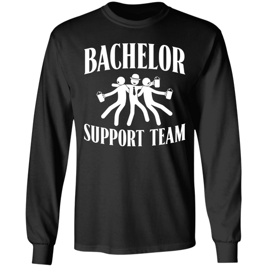 Bachelor Party Funny Support Team Long Sleeve T-Shirt