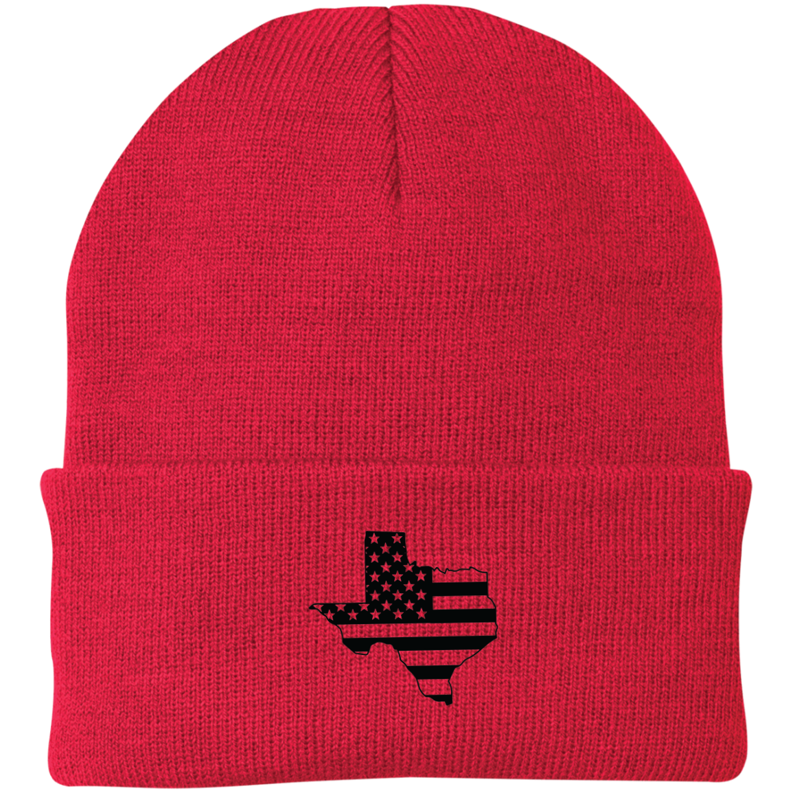 Texas TX State American Flag Beanie Cap