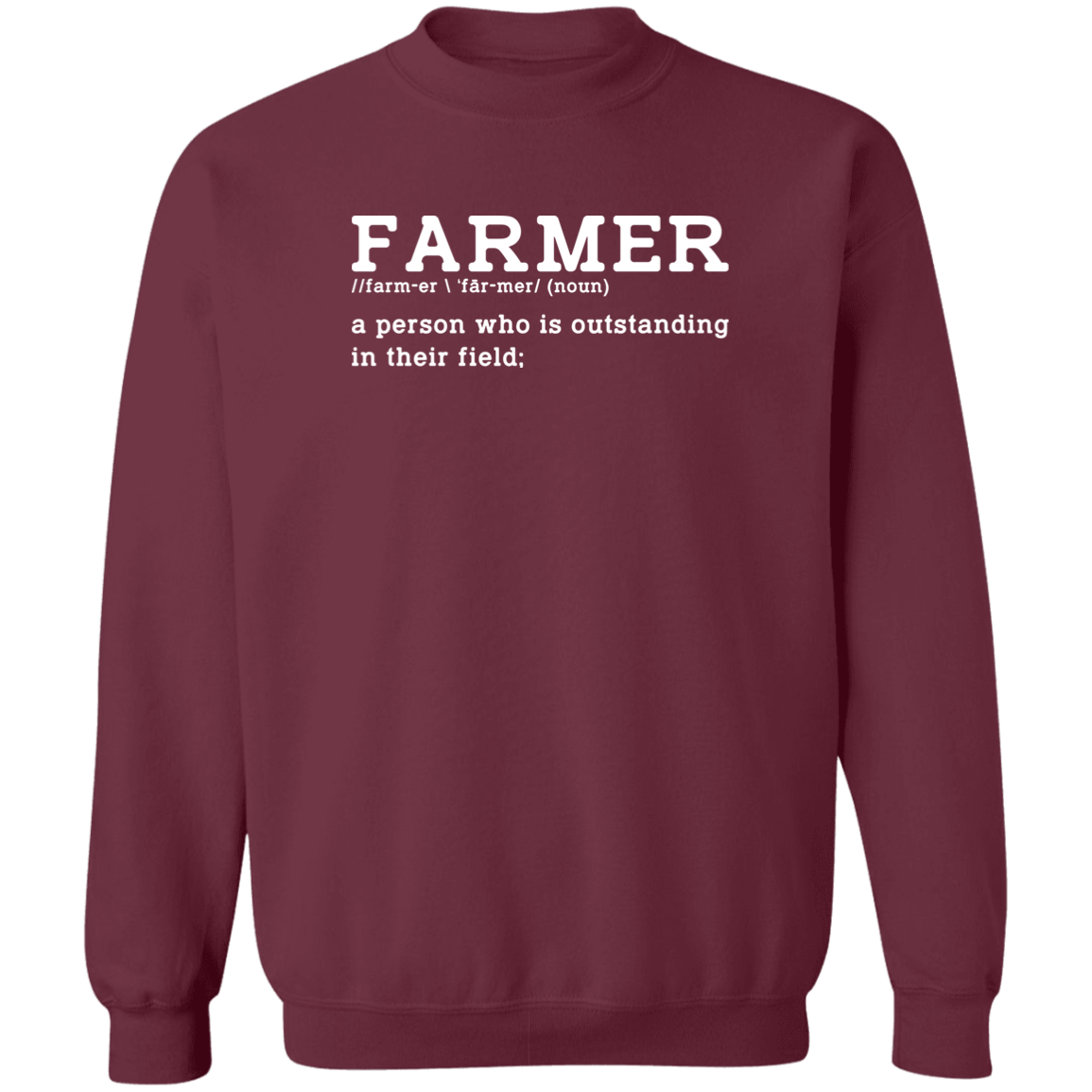 Funny Farmer Definition Crewneck  Sweatshirt