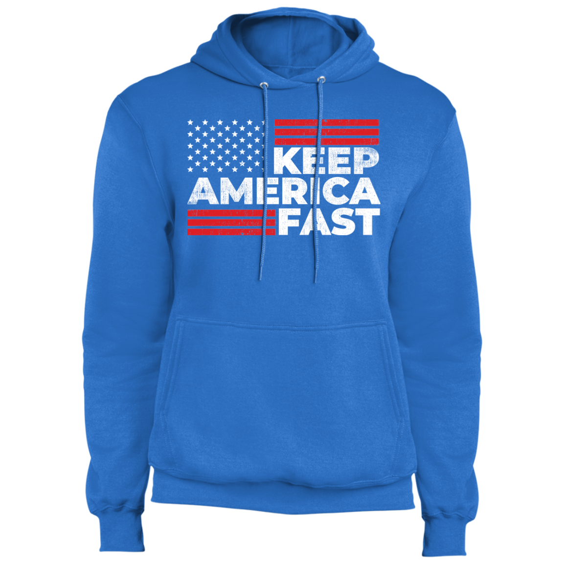 Keep America Fast American Flag Racing Pullover Hoodie