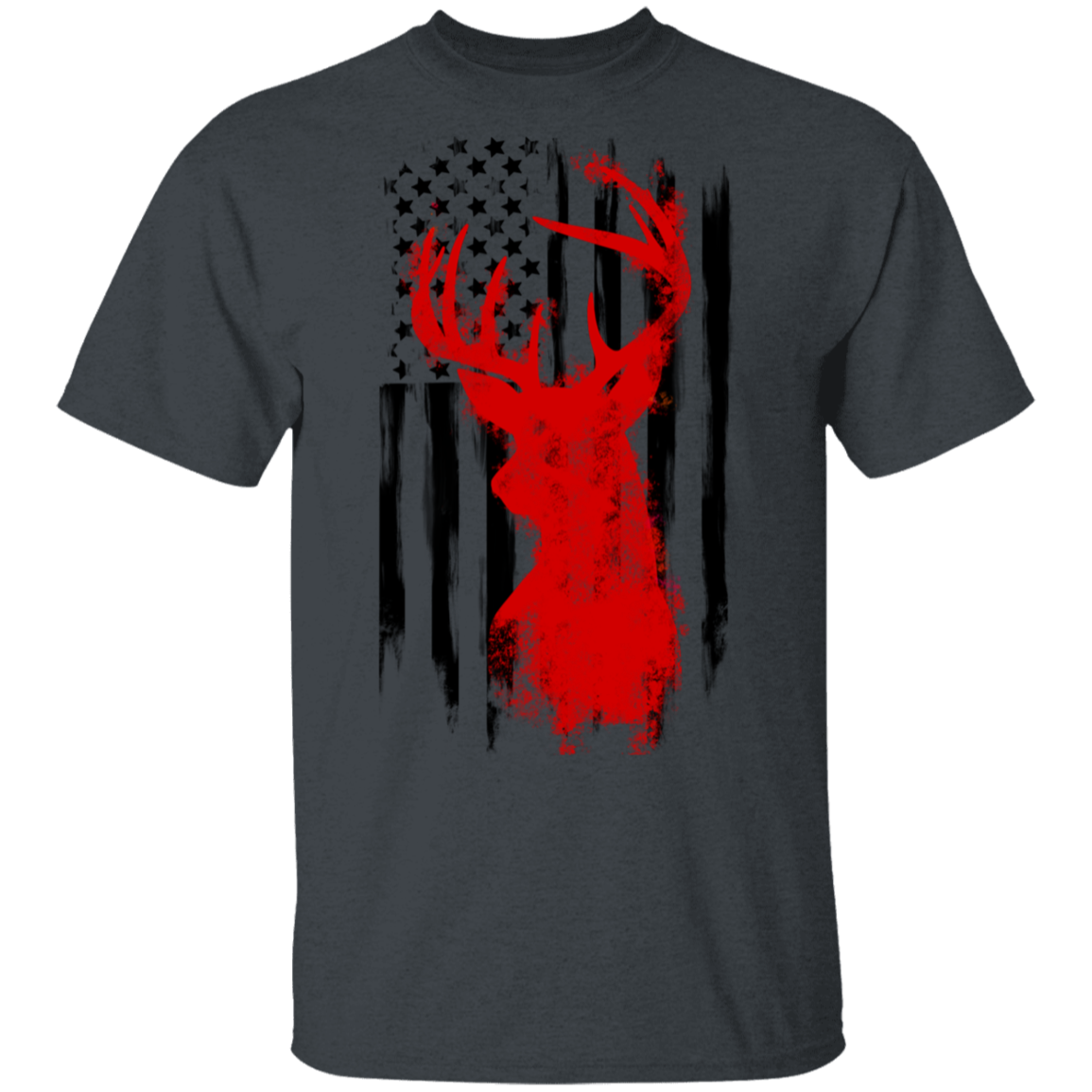 American Flag Hunting Deer T-Shirt
