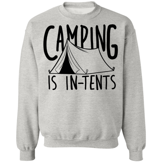 Camping is In-Tents Funny Crewneck Sweatshirt