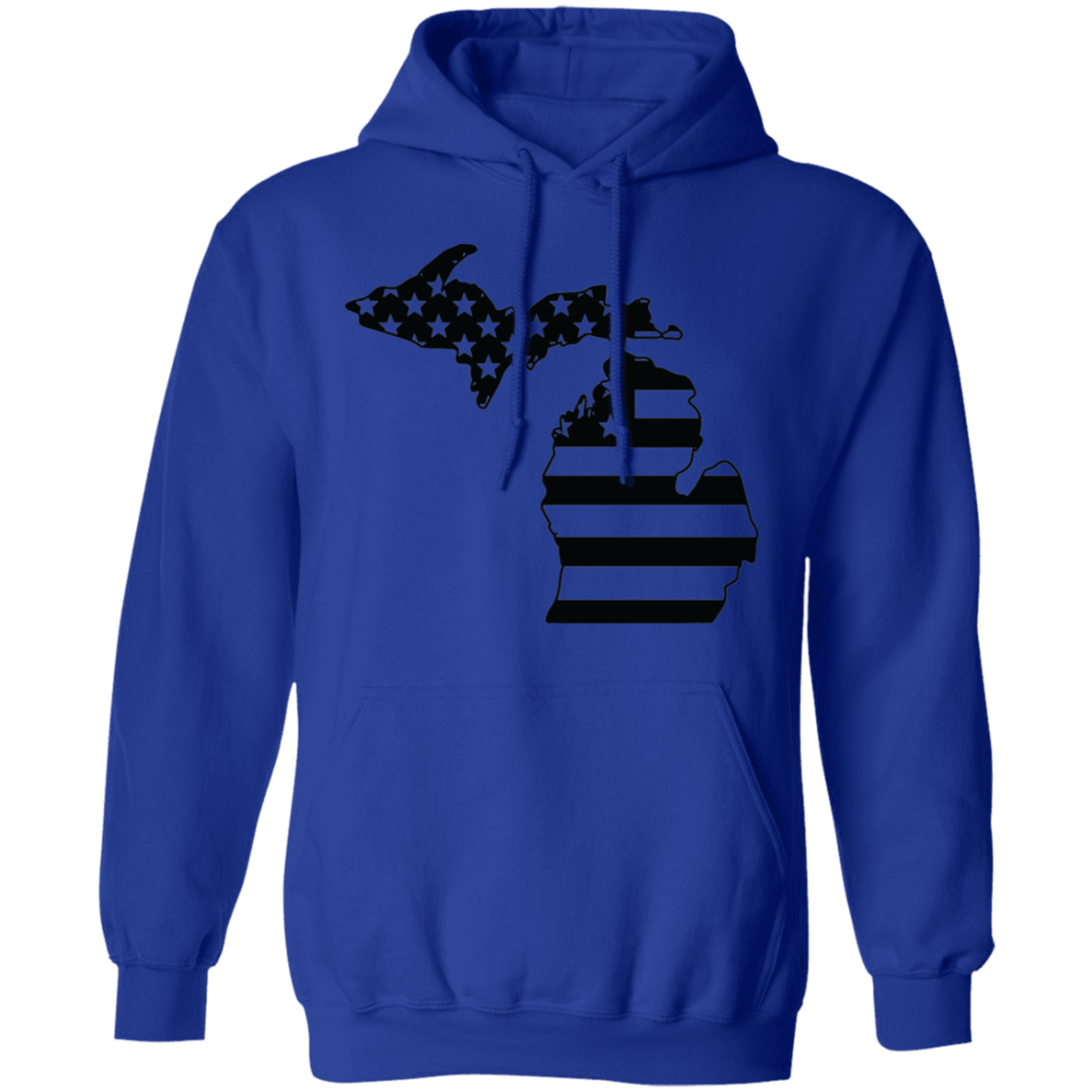 Michigan State American Flag Pride Pullover Hoodie