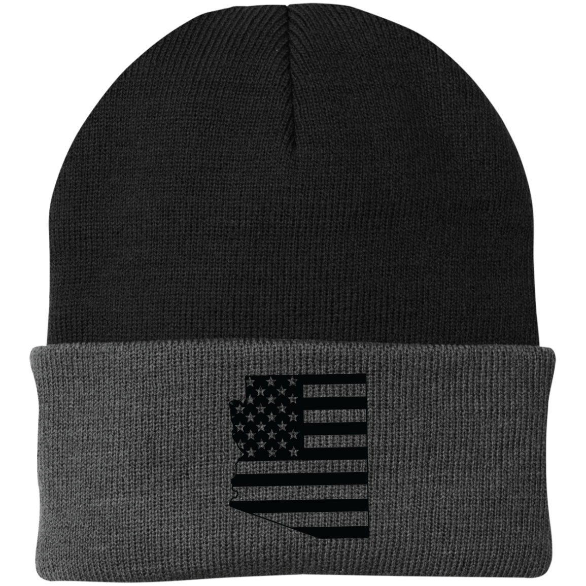 Arizona AZ State American Flag Beanie Cap