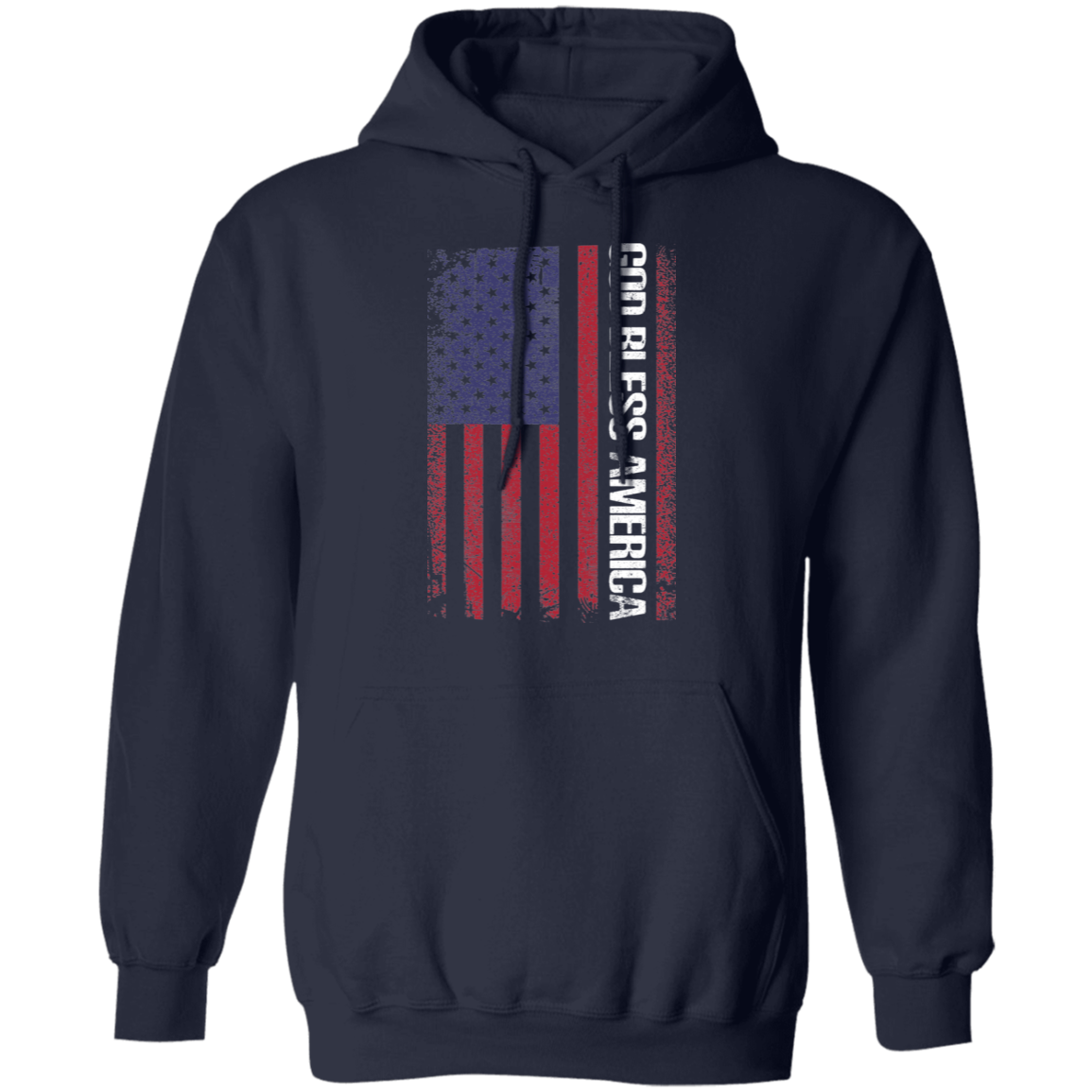 God Bless America American Flag USA  Pullover Hoodie