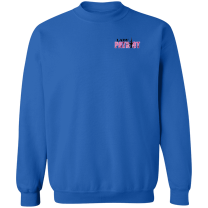 Lady Patriot 1776 American Bald Eagle Double Sided Crewneck Sweatshirt