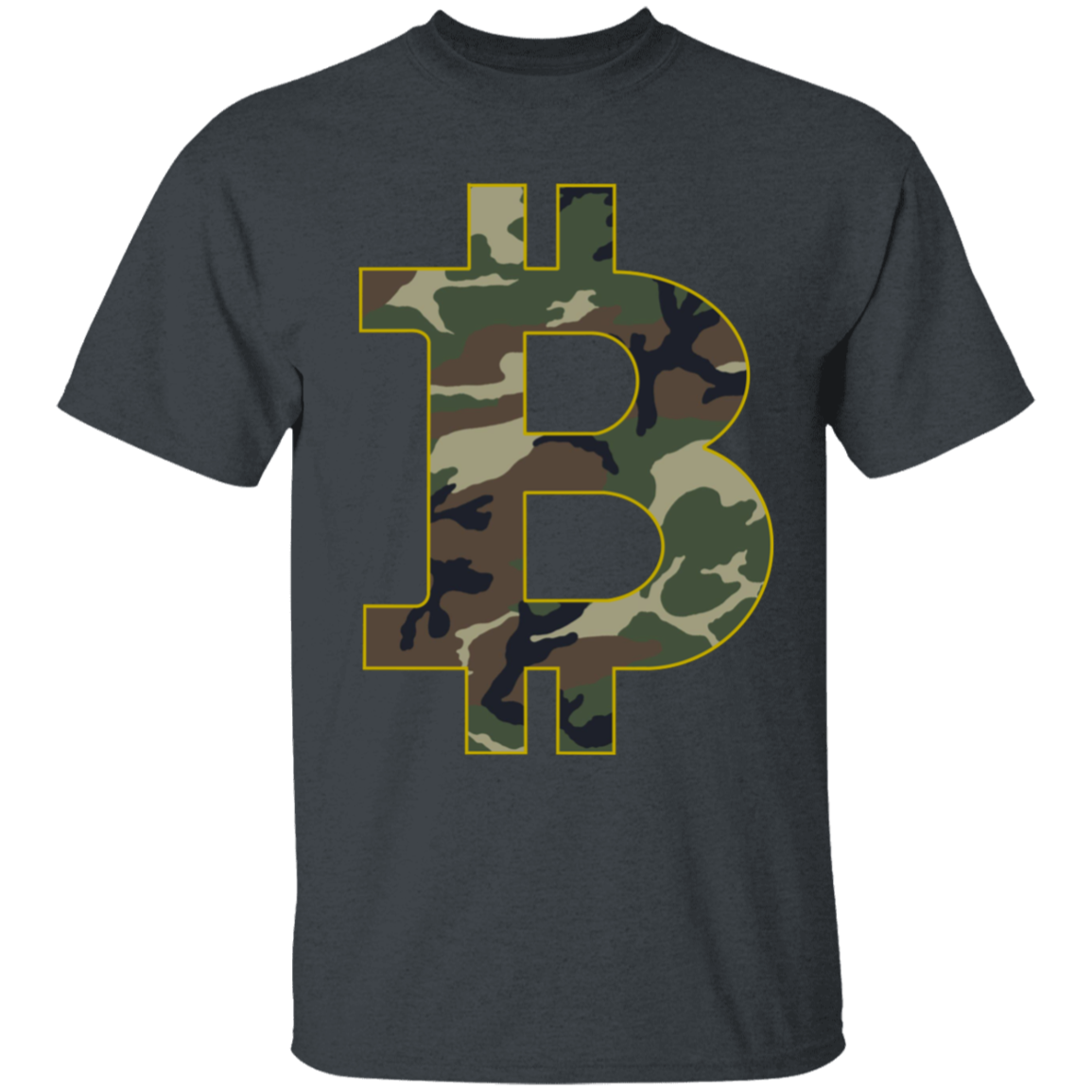 Camo Bitcoin Hodl Cryptocurrency BTC T-Shirt