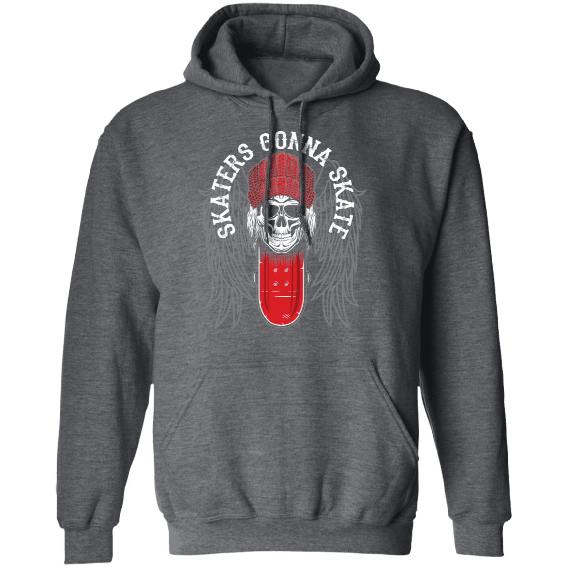 Skaters Gonna Skate Skateboarding Skull Pullover Hoodie