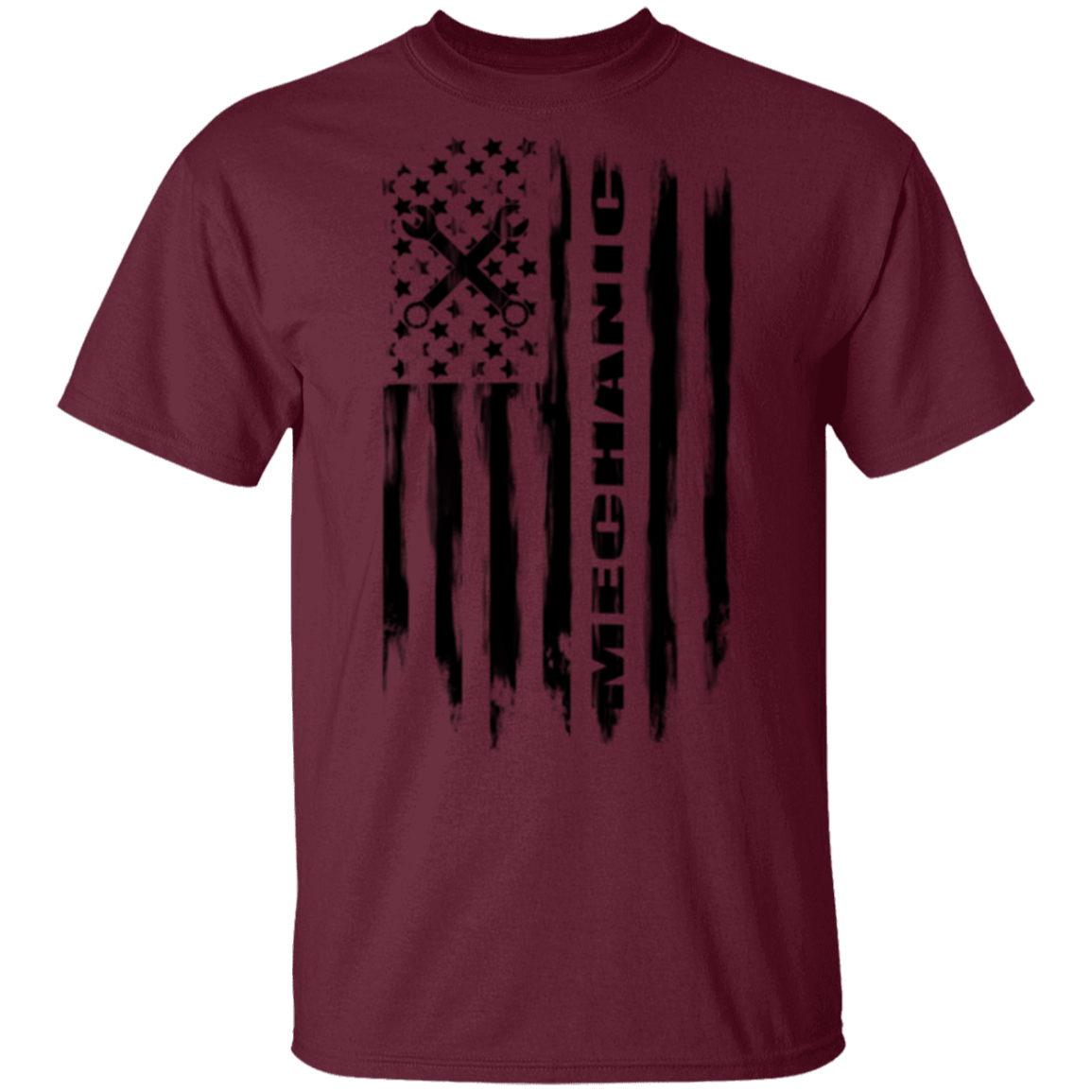 Mechanic Automotive Repair Enthusiast American Flag T-Shirt